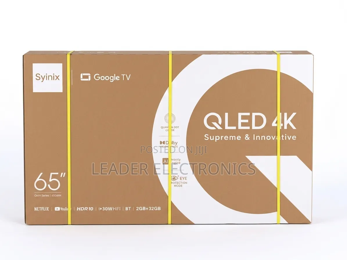 Syinix TV 75" UHD QLED – Original | 3-Year Warranty | Premium
