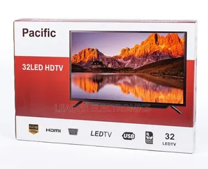 Pacific TV 32" LED TV – Double Glass Design | Stylish, Clear Reliabl
