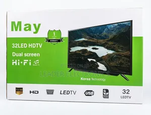 May TV 32" LED TV – Double Glass Design | Clear Picture, Stylish Look