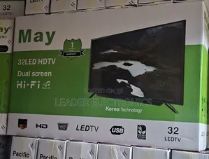 May TV 32" LED TV – Double Glass Design | Clear Picture, Stylish Look