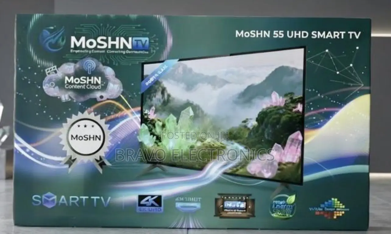 MoSHN 55-Inch UHD Smart TV. Featuring Stunning Ultra HD
