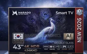 Marado 43” HDR Smart TV. Featuring Double Glass, HDR Resolution
