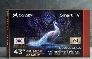 Marado 43” HDR Smart TV. Featuring Double Glass, HDR Resolution