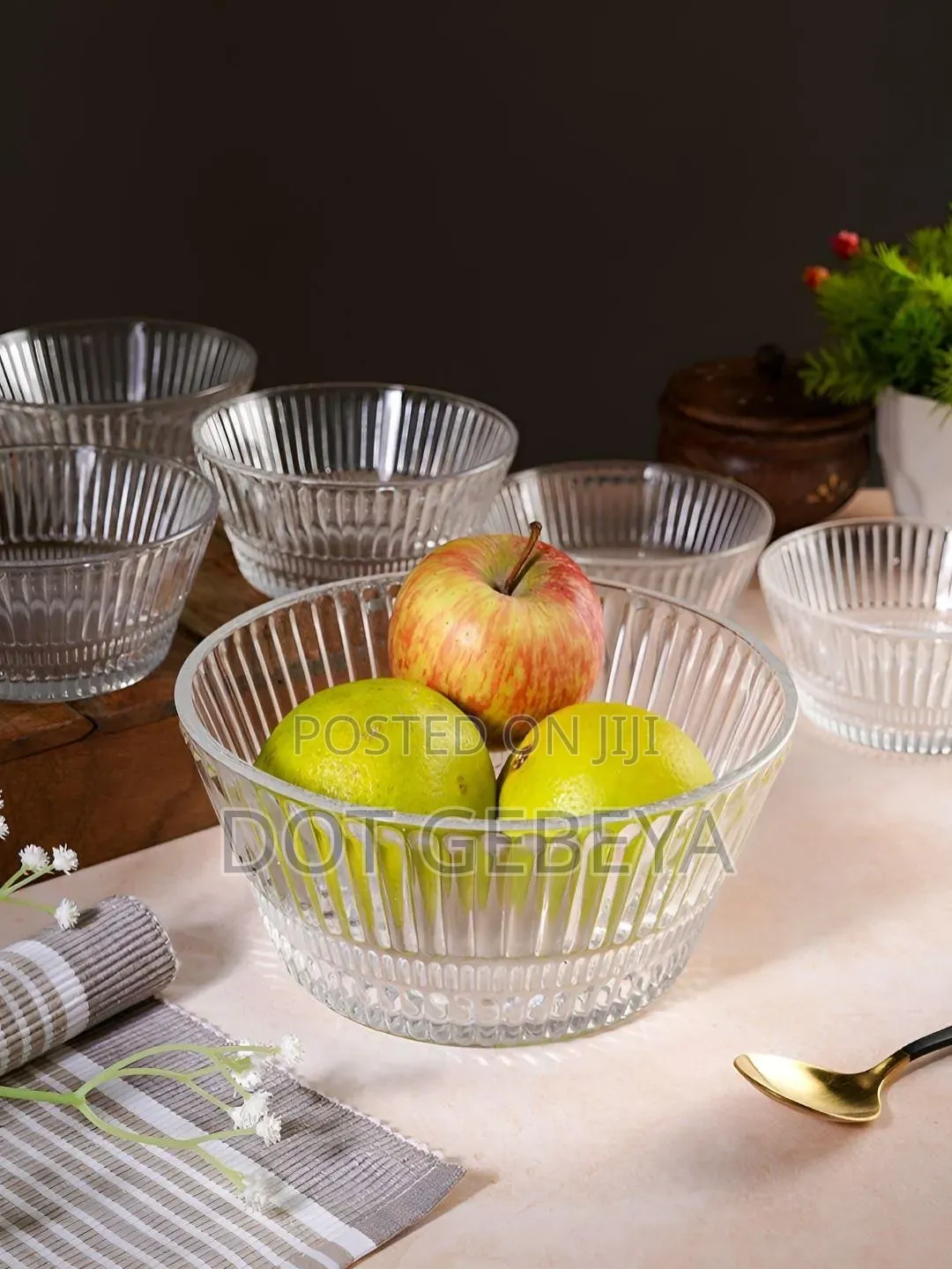 Deli Glass Blooming Glass Bowl – 7 Piece Set