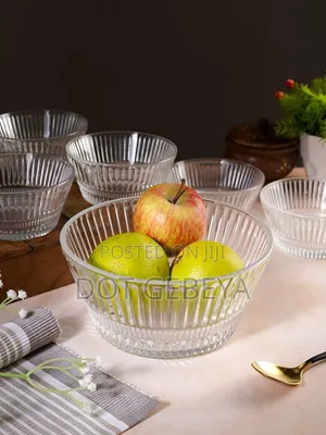 Deli Glass Blooming Glass Bowl – 7 Piece Set