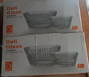 Deli Glass Blooming Glass Bowl – 7 Piece Set