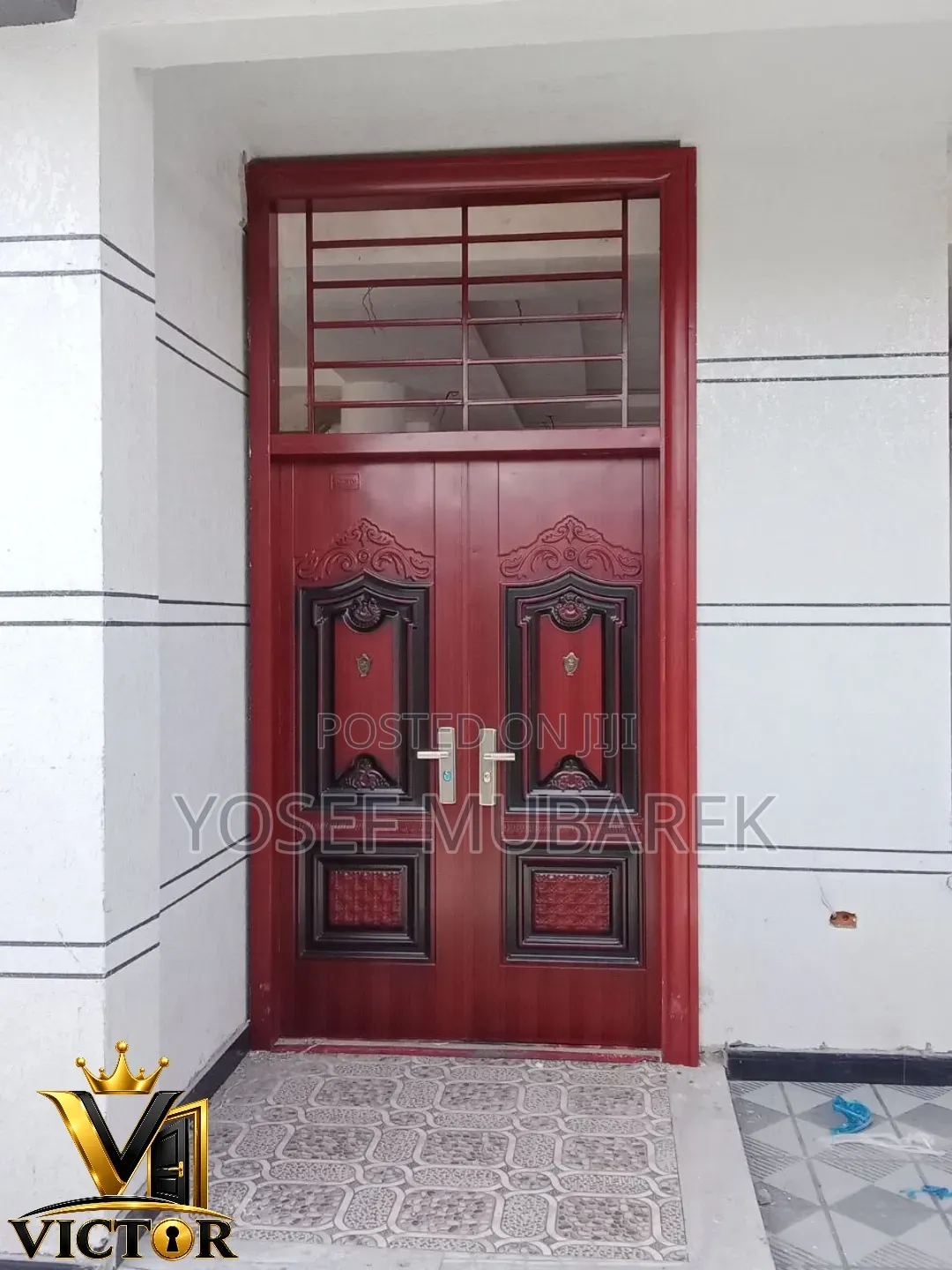 Premium Security Door – ጠንካራ፣ ዘመናዊ እና ደህንነታማ!