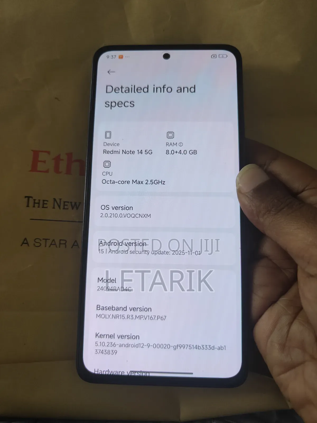 New Xiaomi Redmi Note 14 5G 256 GB Black