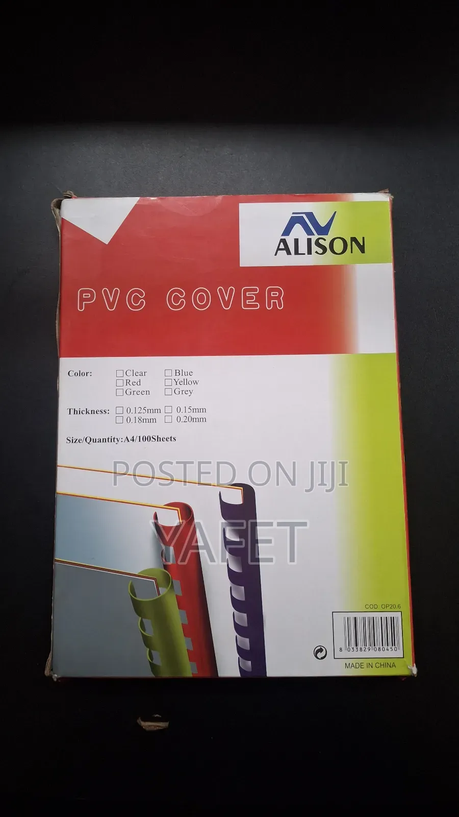 A4 PVC Binding Cover Cover