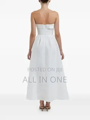 White Quality Linen Dress