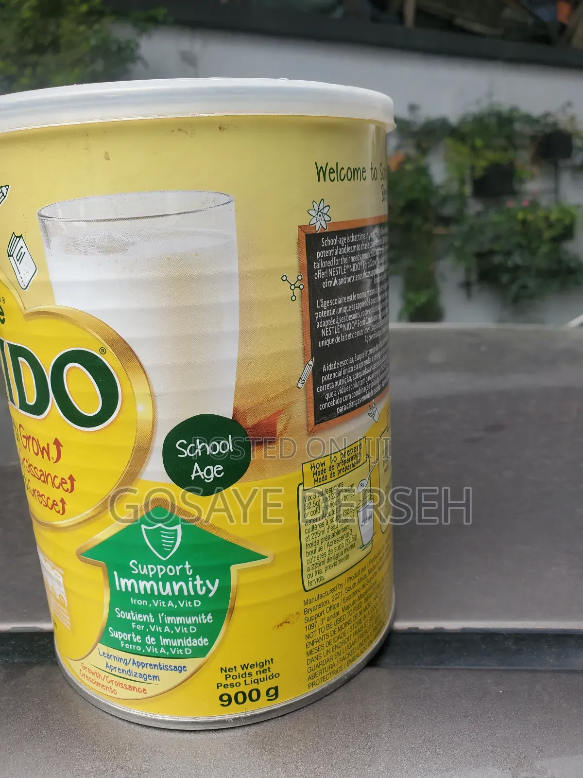 Nestlé NIDO FortiGrow 900g – School Age Milk Powder 🥛
