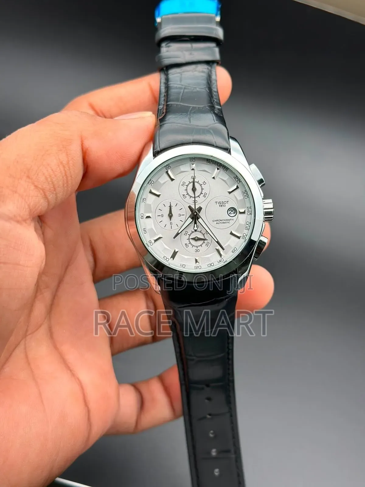 Black-Dial Tissot 1853 Chronograph Watch