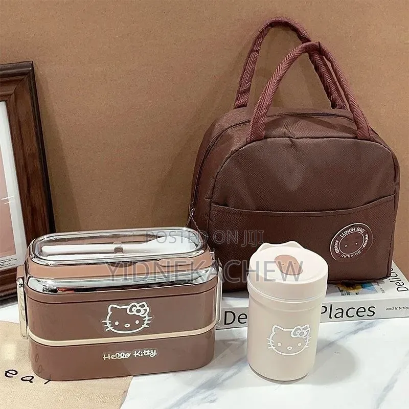 Lunch Box With Bag and Water Bottle