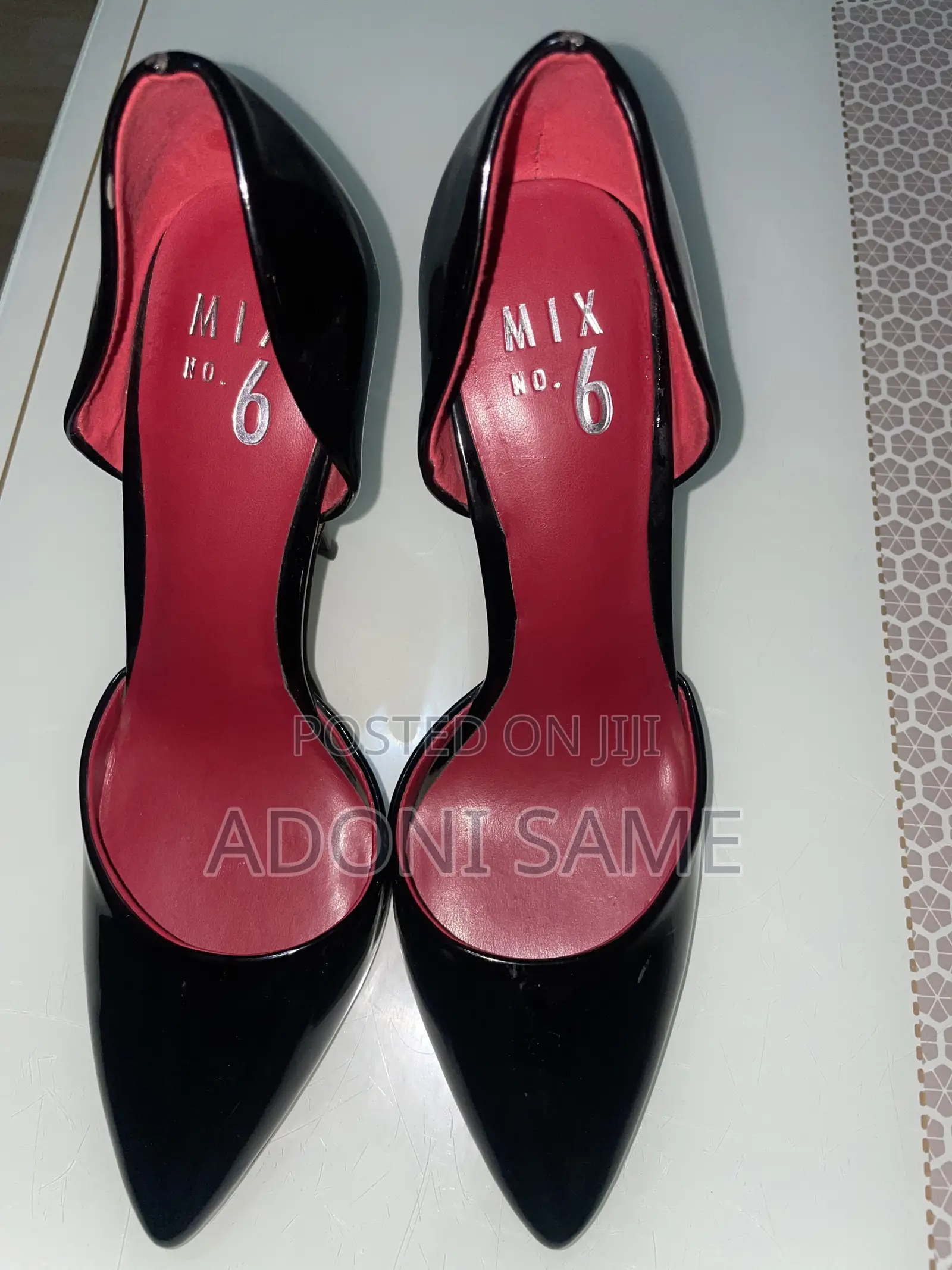 Black Patent Leather d'Orsay Stiletto Hells