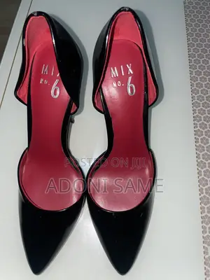 Black Patent Leather d'Orsay Stiletto Hells