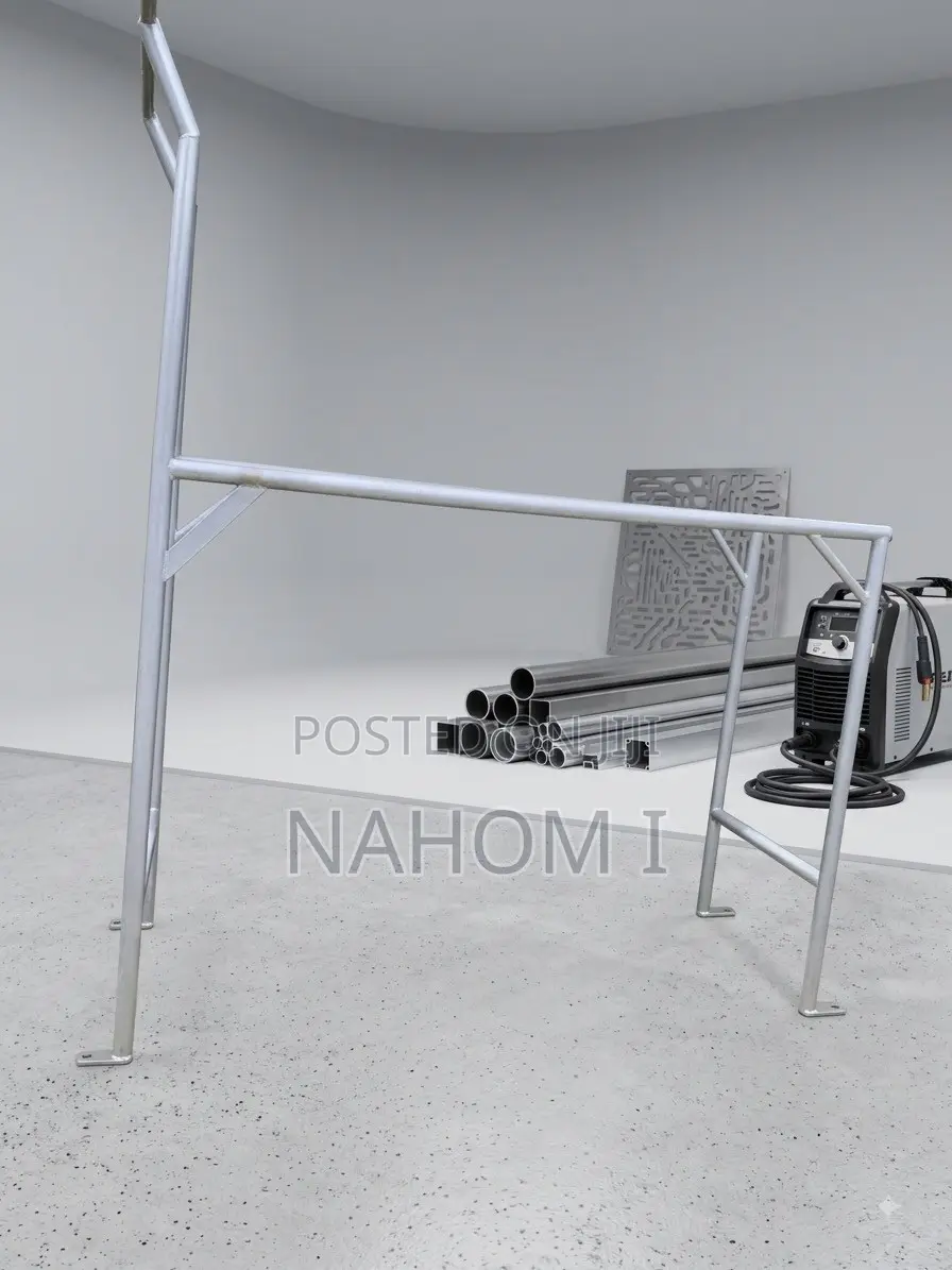 Custom-Welded Tubular Metal Frame Structure,