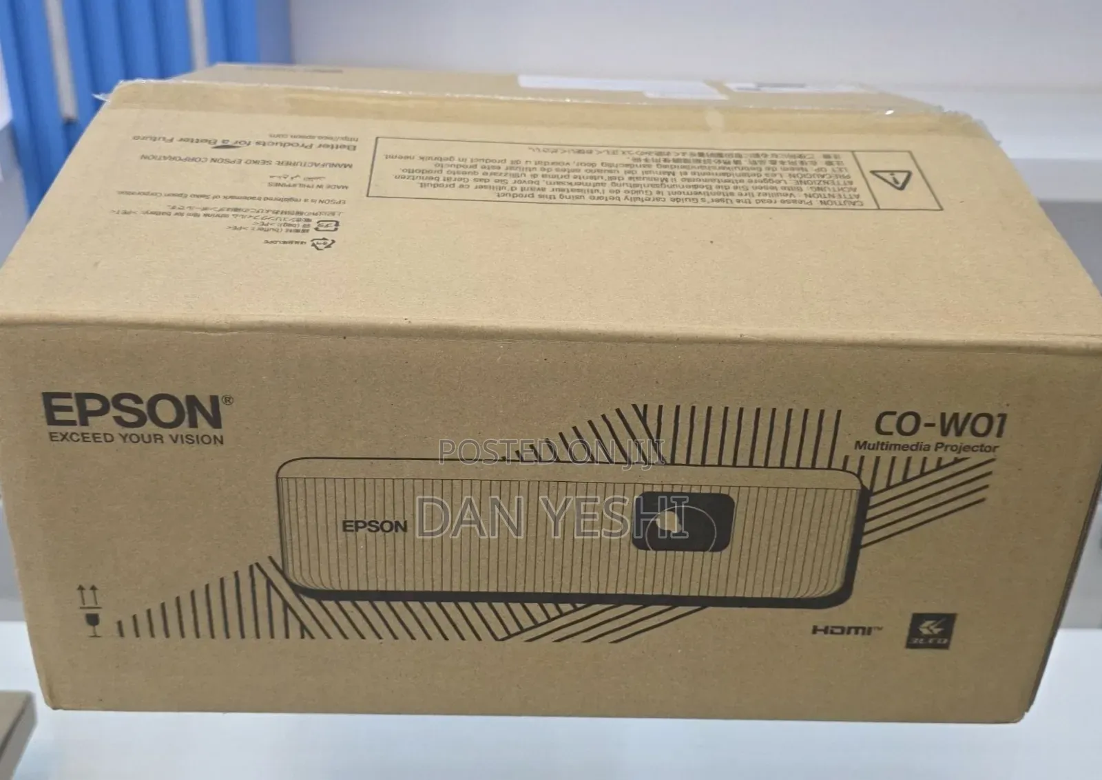 Brand New Packed With Cartoon
Epson Projector 
Model : Co W01