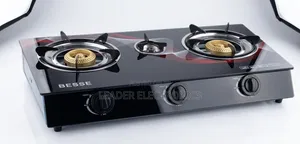 Besse 3-Burner Gas Stove – Powerful, Durable Convenient Cooking