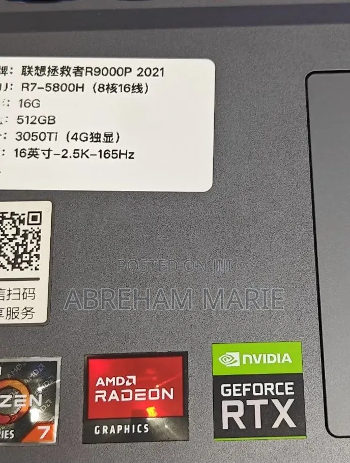 New Laptop Lenovo Legion 5 16GB AMD Ryzen 7 SSD 512GB