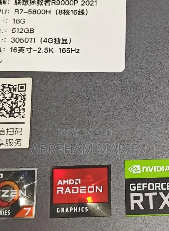 New Laptop Lenovo Legion 5 16GB AMD Ryzen 7 SSD 512GB