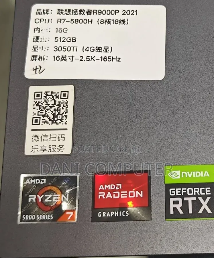 New Laptop Lenovo Legion 5 16GB AMD Ryzen 7 SSD 512GB