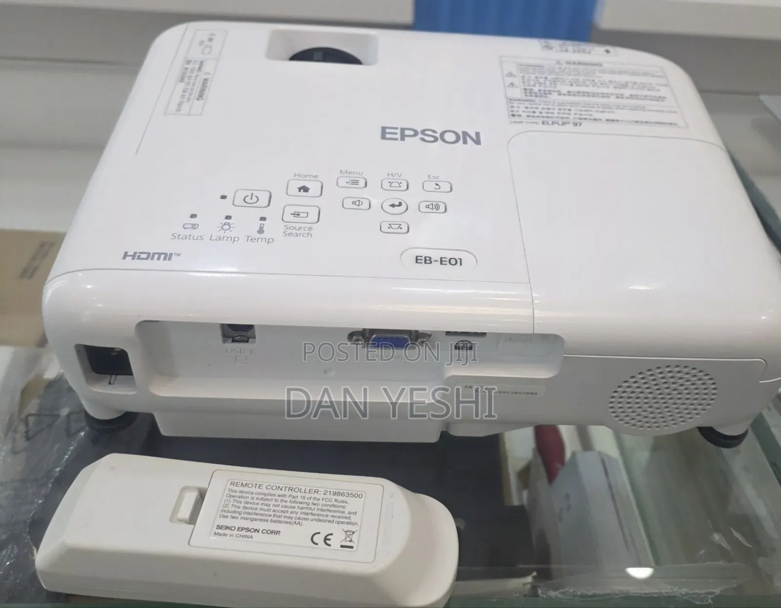 Epson Projector Model Name: EB-E01 Hardware Interfa