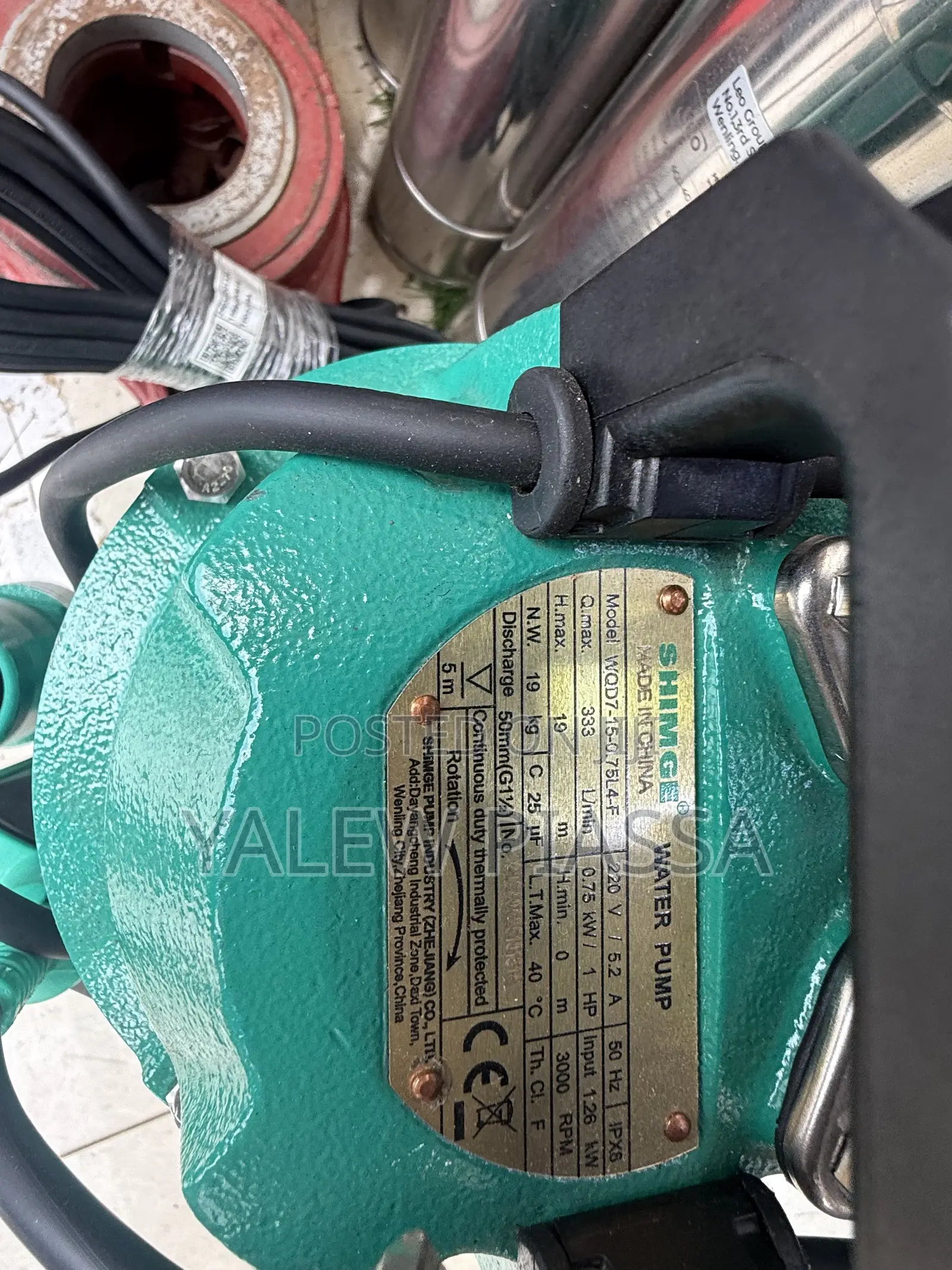Shimge WQD7-15-0.75L4-F Submersible Sewage/Clean Water