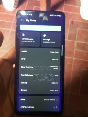 Tecno Camon 20 256 GB Blue