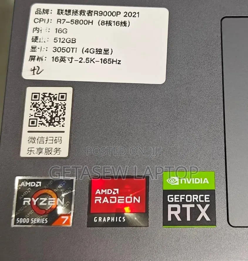 New Laptop Lenovo Legion 9 16GB AMD Ryzen 7 SSD 512GB