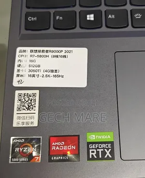 New Laptop Lenovo Legion 5 16GB AMD Ryzen 7 SSD 512GB