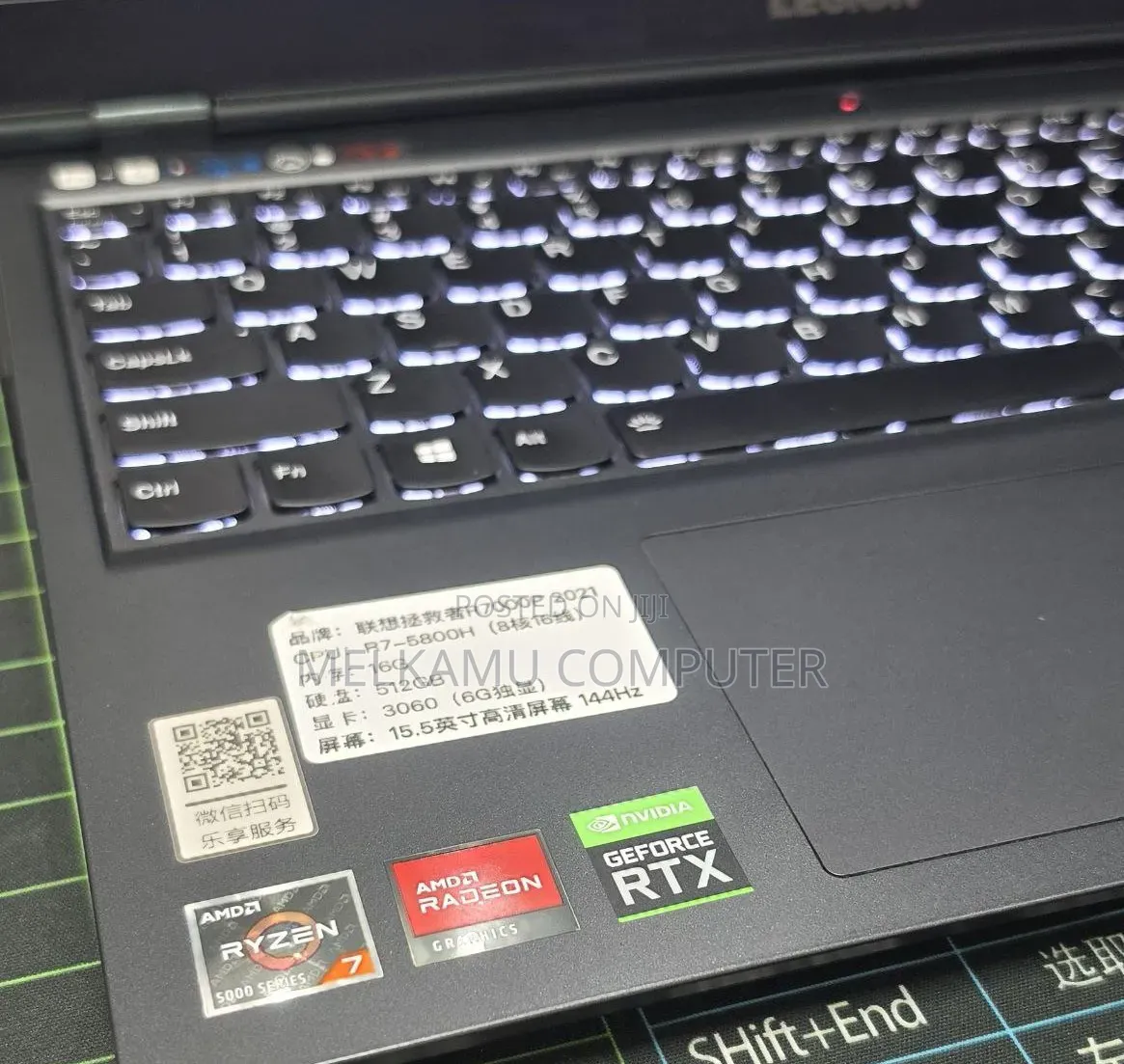 New Laptop Lenovo Legion 5 16GB AMD Ryzen 7 SSD 512GB