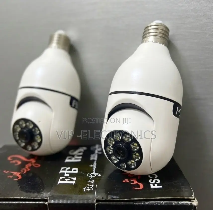 WiFi Panorama Bulb Camera – 360° Wireless Security Camera