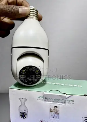 WiFi Panorama Bulb Camera – 360° Wireless Security Camera