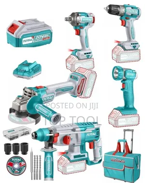 TOTAL 5 PCS Cordless Industrial Combo Kit (Model TCKLI20592 / TCKLI205