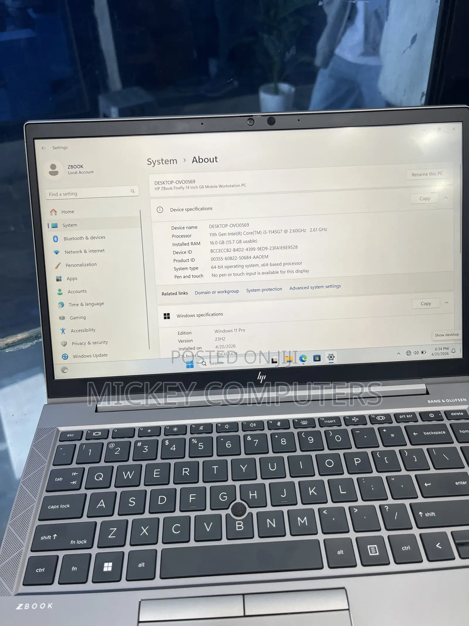 Laptop HP ZBook Firefly G8 16GB Intel Core i5 SSD 512GB