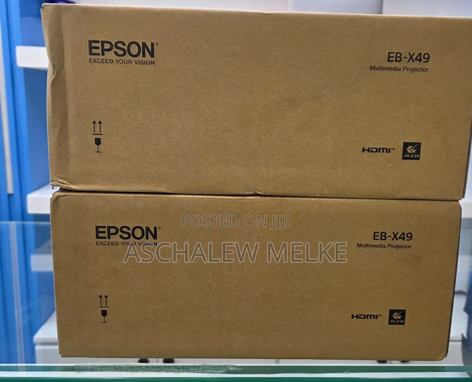 Brand New Epson Projector 
Model : EB-X49 
Technology: 3LCD, RGB Li