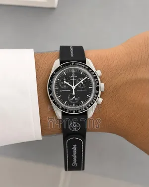 Omega Swatch MoonSwatch White Black Chronograph Watch