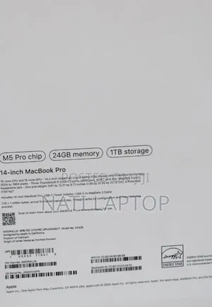 New Laptop Apple MacBook Pro 2025 M5 24GB Apple M5 Pro SSD 1T