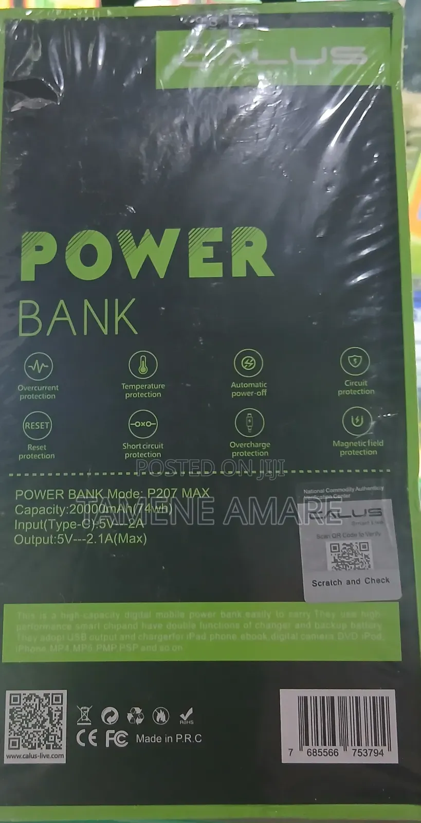 Celus Power Bank 20,000 MAH