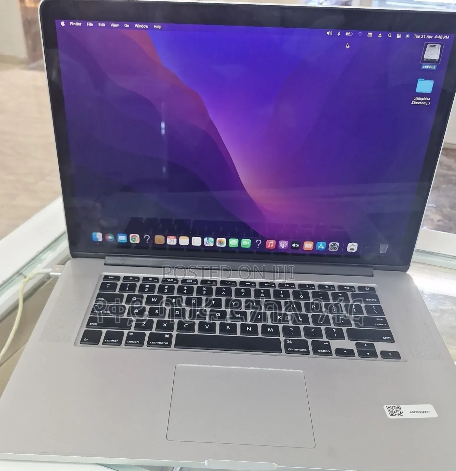 New Laptop Apple MacBook Pro 2015 16GB Intel Core i7 SSD 256GB