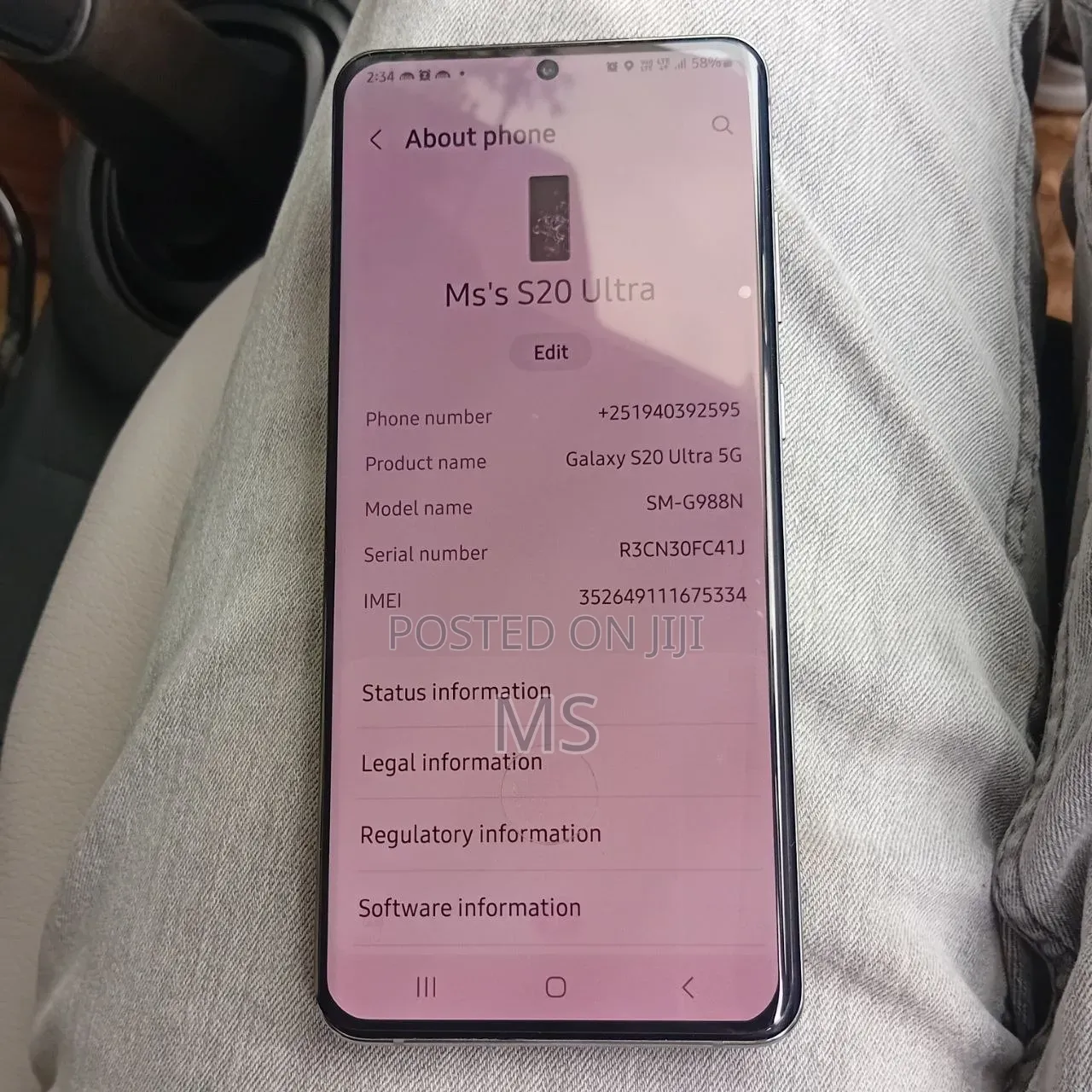 Samsung Galaxy S20 Ultra 256 GB Black