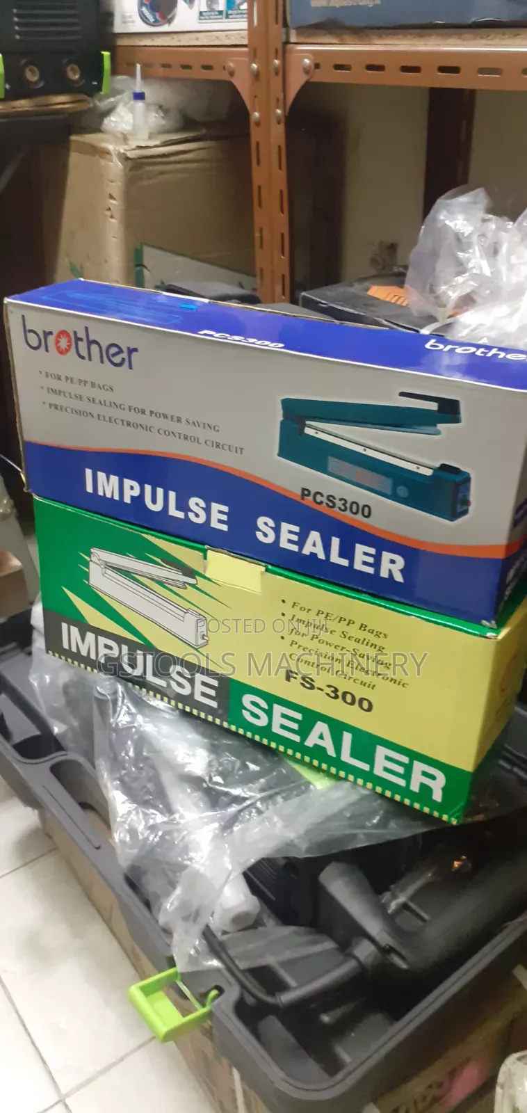 300mm Inpulse Sealer ፌስታል ማሸጋ ስለር