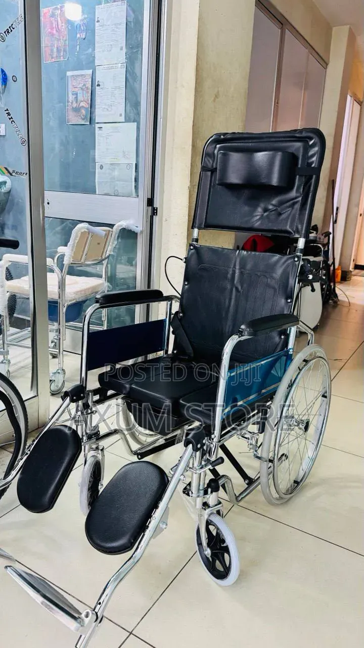 ምቹ Reclining Wheelchair – ወደ ኋላ የሚተኛ ዊልቸር