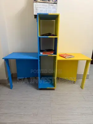 Kids Double Bed With2 Mattress and Study Desk