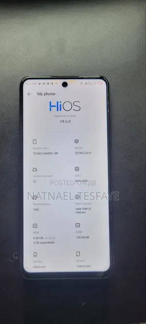 Tecno Camon 18 P 128 GB Gray
