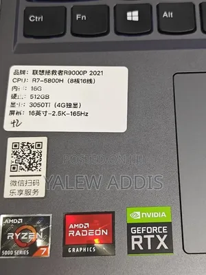 New Laptop Lenovo Legion 9 16GB AMD Ryzen 7 SSD 512GB