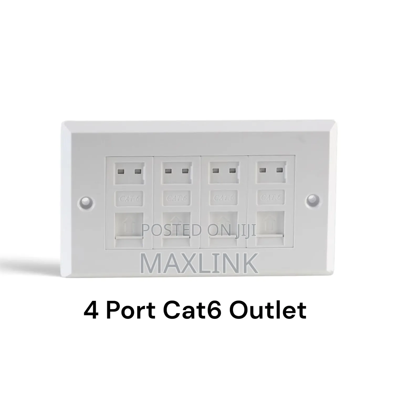 4 Port Cat 6 STP Wall Outlet