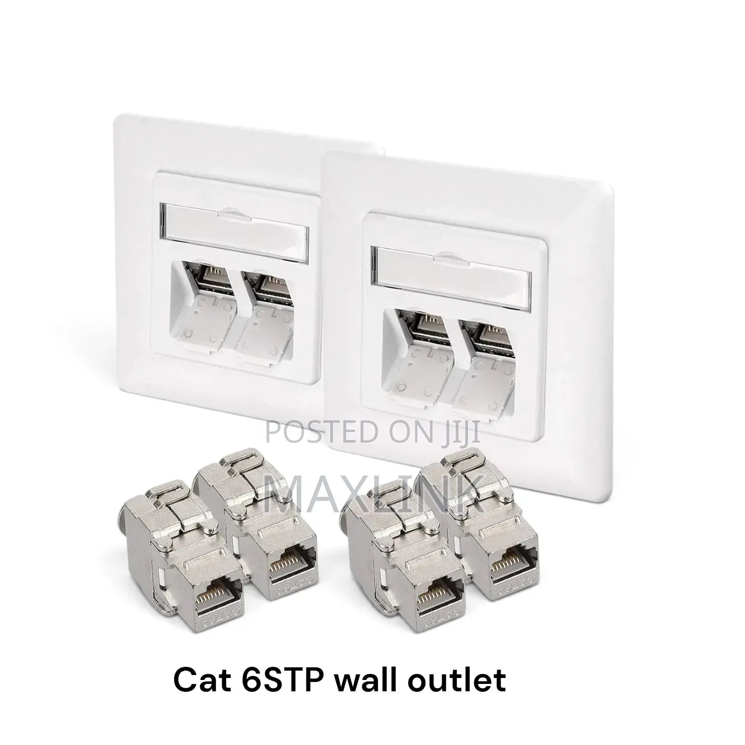 4 Port Cat 6 STP Wall Outlet