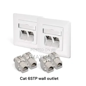4 Port Cat 6 STP Wall Outlet