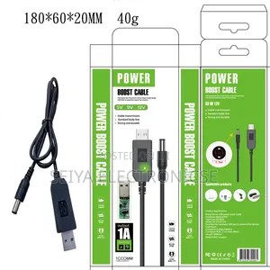 Power Boost Cables (USB to DC Step-Up Converter Cables)